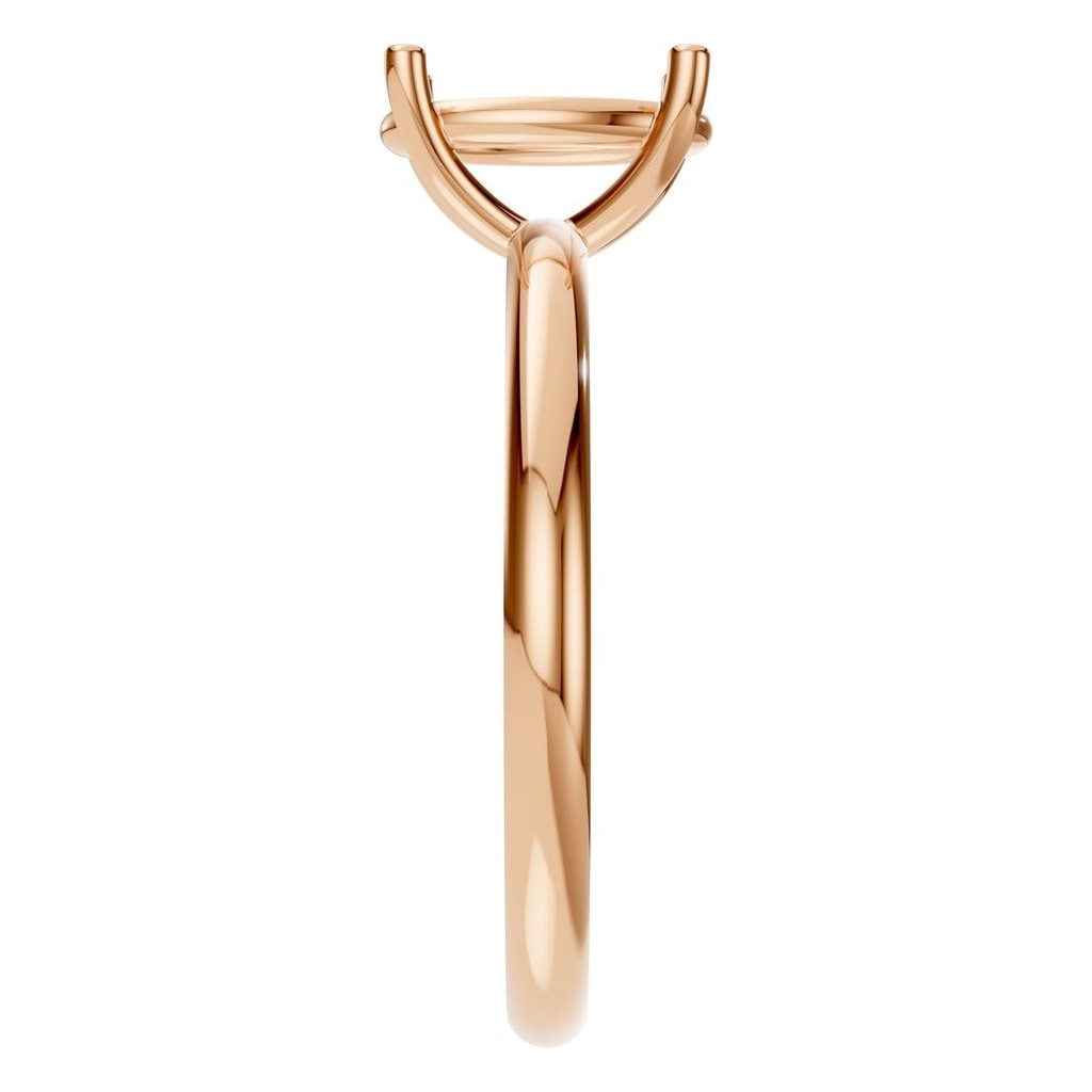 RI-7657 Rose Gold Ring UNSET - Side View