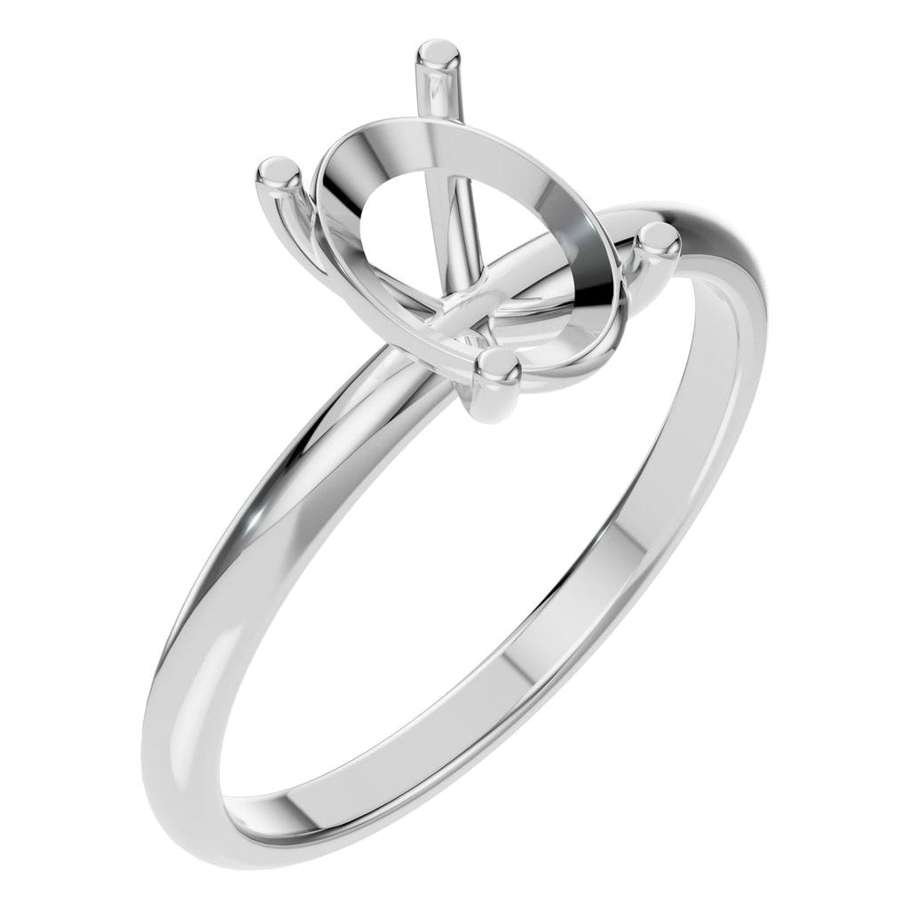 RI-7657 White Gold Ring UNSET - Main View
