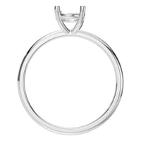 RI-7657 White Gold Ring UNSET - Top View