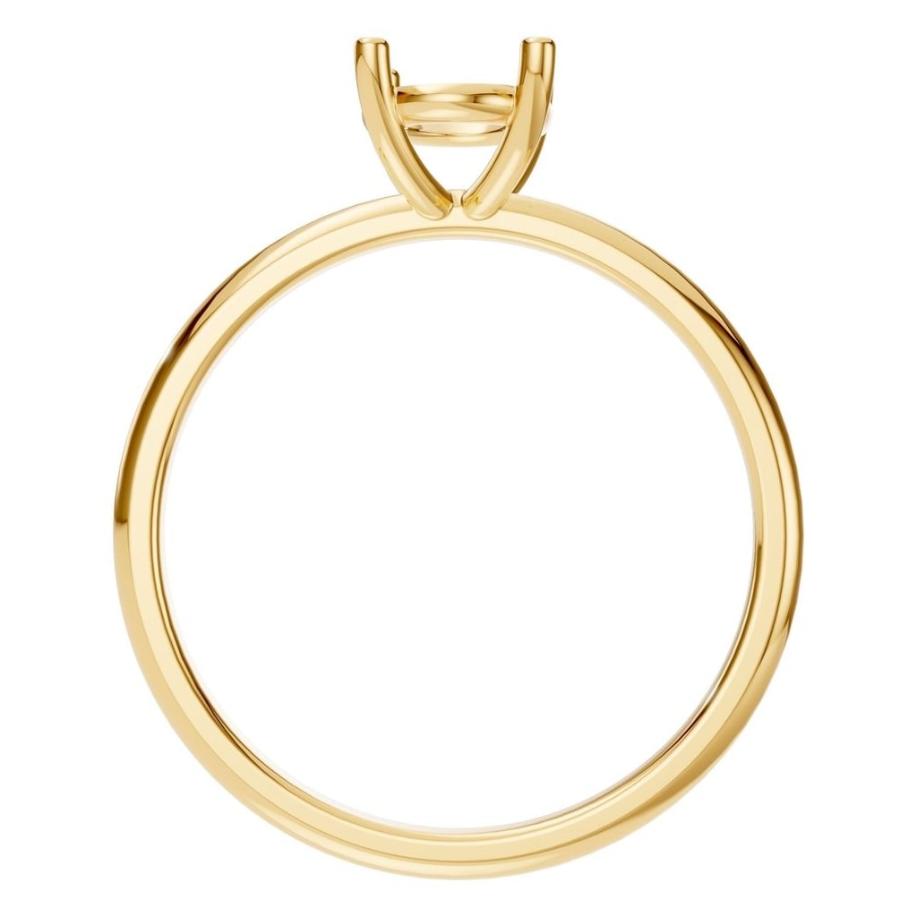RI-7657 Yellow Gold Ring UNSET - Top View