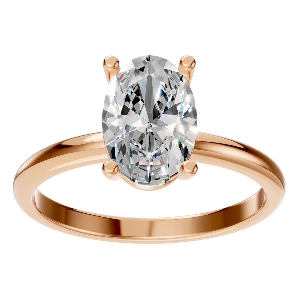 RI-7657 Rose Gold Ring SET - Front View