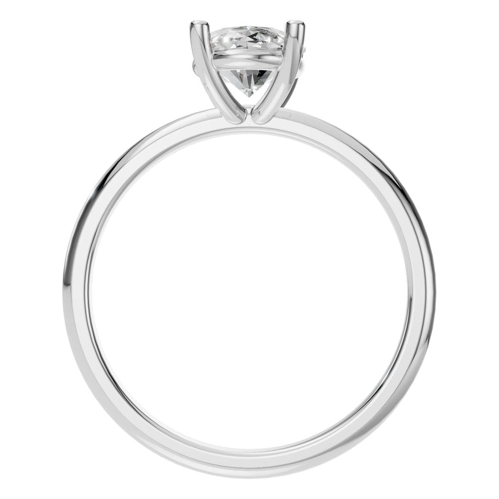 RI-7657 White Gold Ring SET - Top View