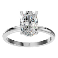 RI-7657 White Gold Ring SET - Front View