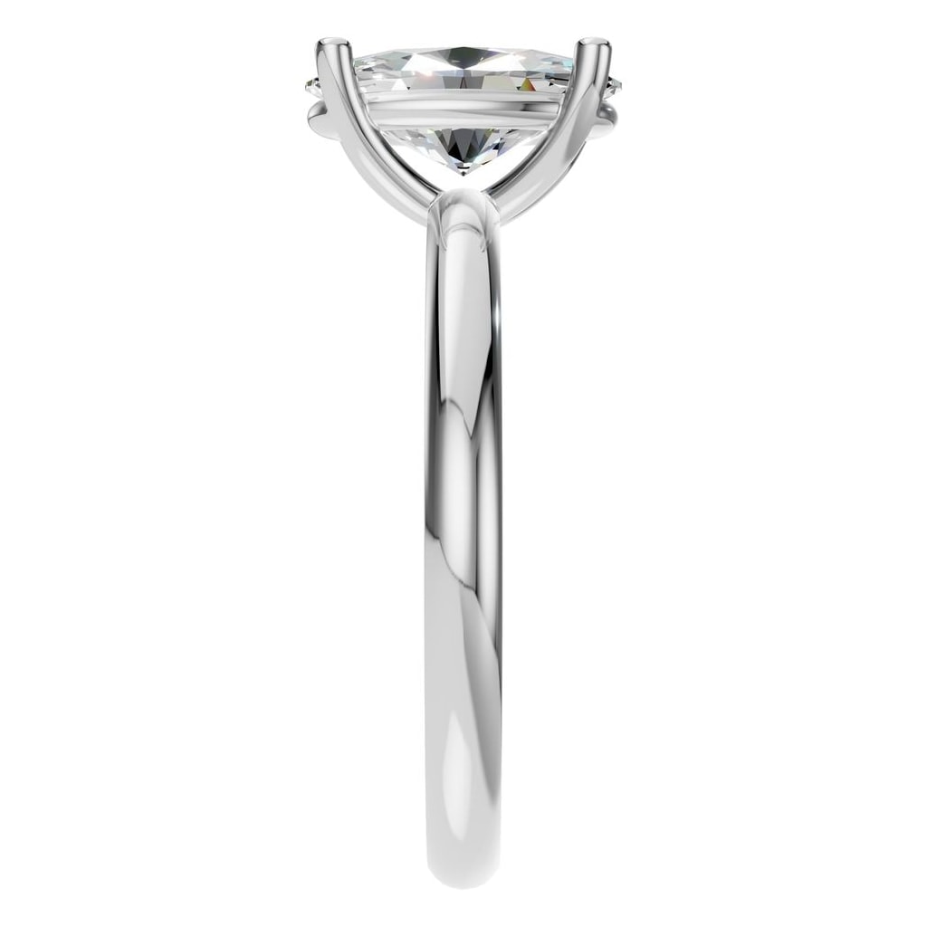 RI-7657 White Gold Ring SET - Side View