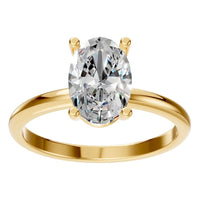 RI-7657 Yellow Gold Ring SET - Front View