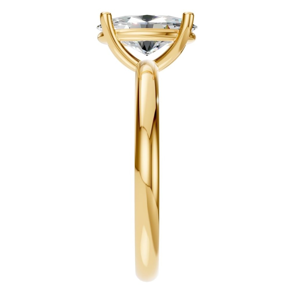 RI-7657 Yellow Gold Ring SET - Side View