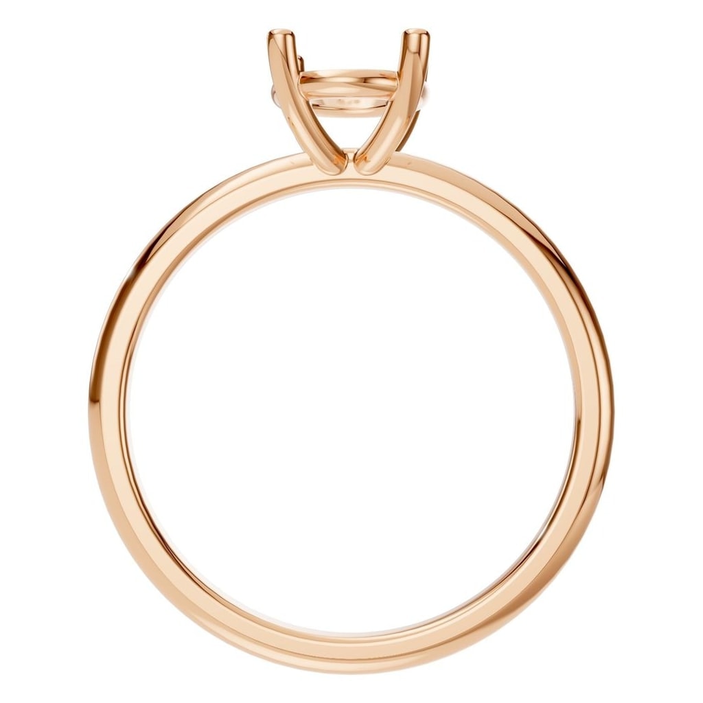 RI-7657 Rose Gold Ring UNSET - Top View
