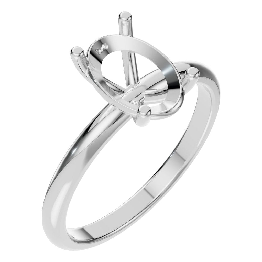 RI-7657 White Gold Ring UNSET - Main View
