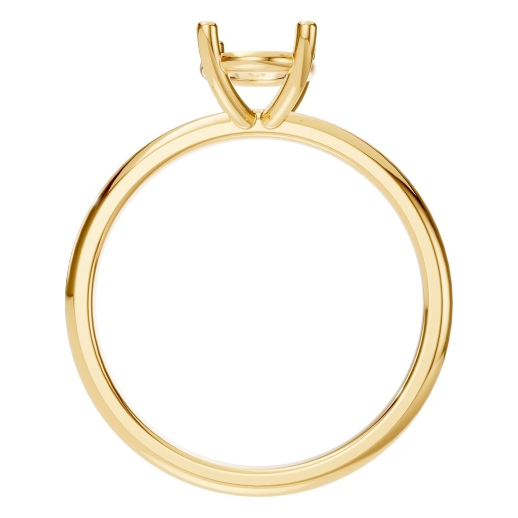 RI-7657 Yellow Gold Ring UNSET - Top View