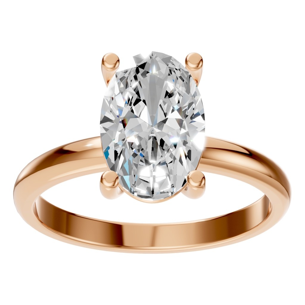 RI-7657 Rose Gold Ring SET - Front View