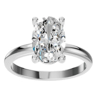 RI-7657 White Gold Ring SET - Front View