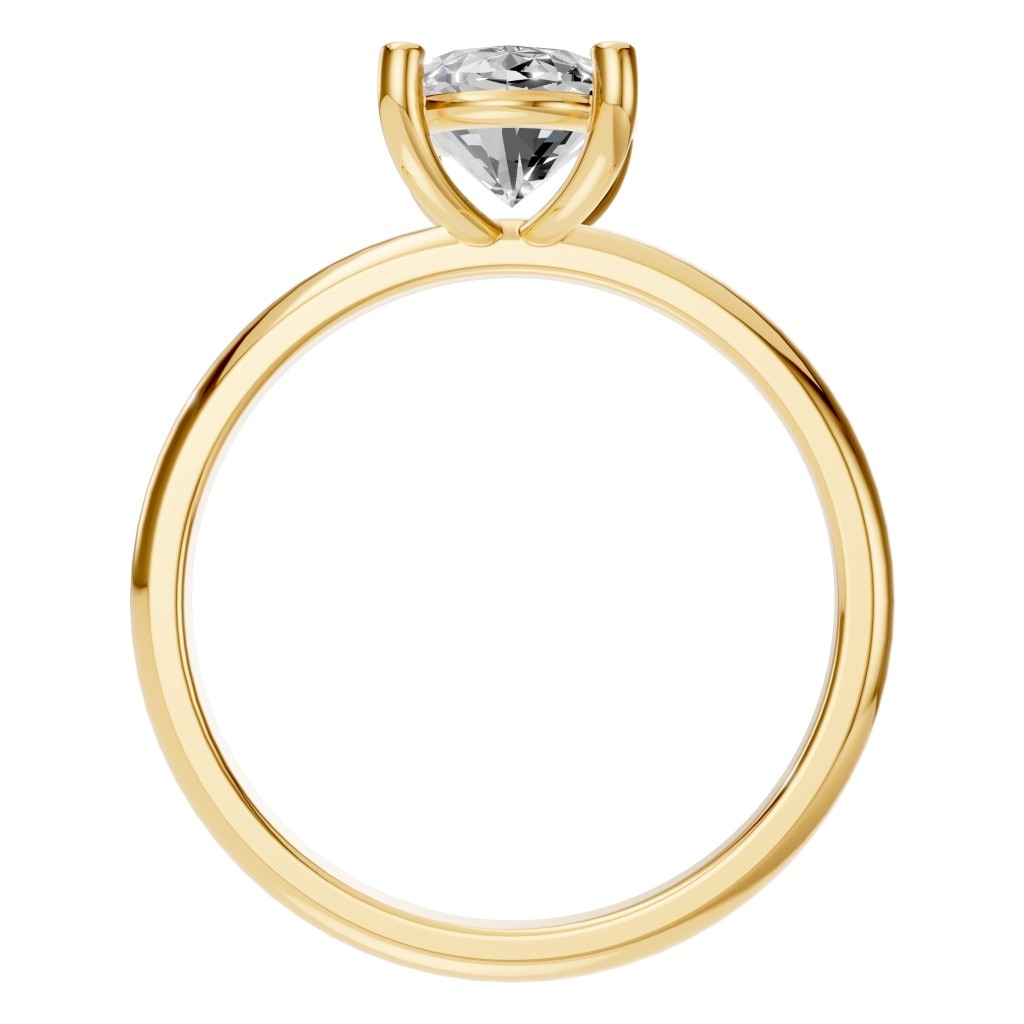 RI-7657 Yellow Gold Ring SET - Top View