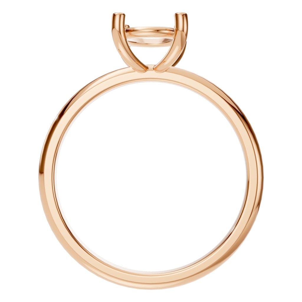 RI-7657 Rose Gold Ring UNSET - Top View