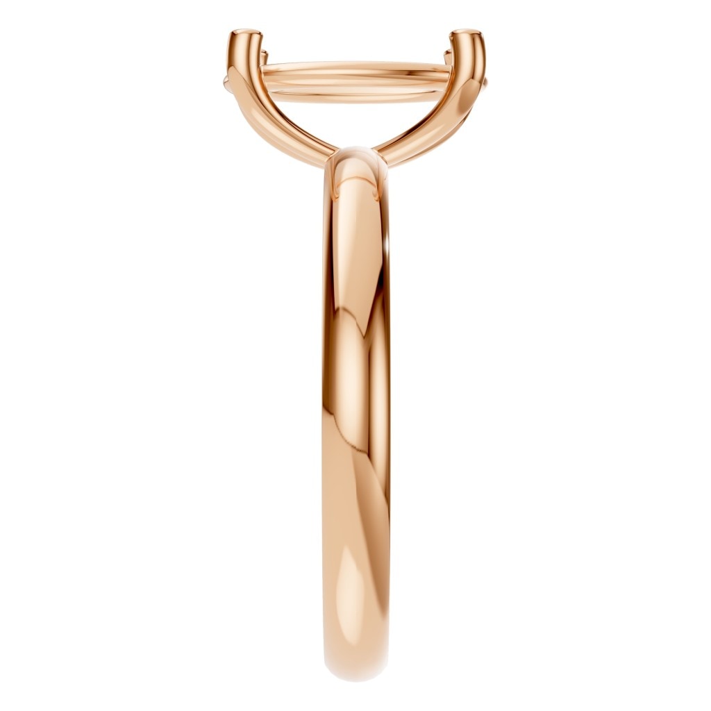 RI-7657 Rose Gold Ring UNSET - Side View