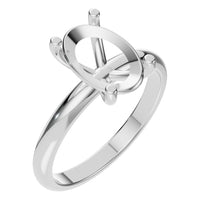 RI-7657 White Gold Ring UNSET - Main View