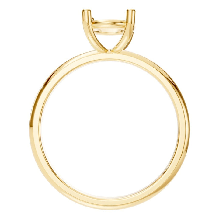 Solitaire Ring Mounting - Oval 10x6.5mm