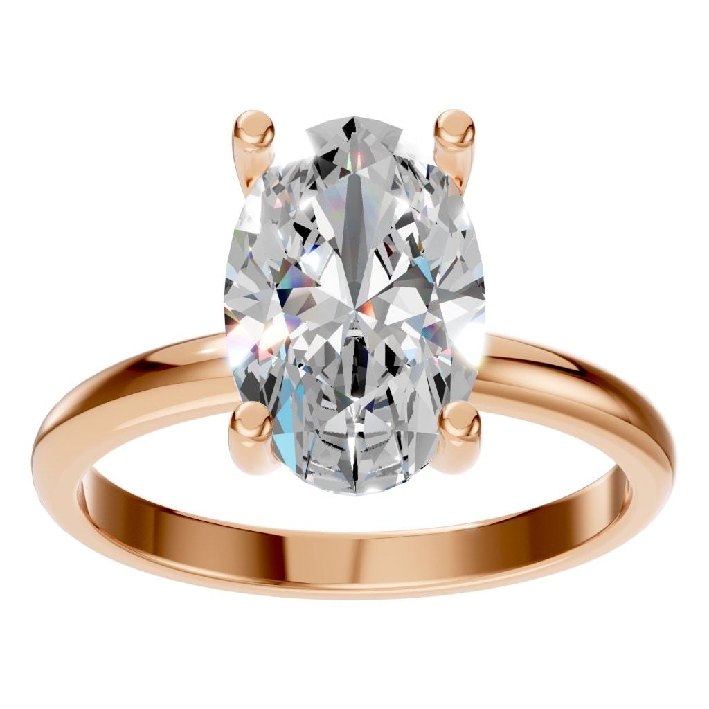 RI-7657 Rose Gold Ring SET - Front View