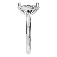RI-7657 White Gold Ring SET - Side View