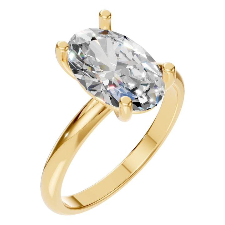 Solitaire Ring Mounting - Oval 11x7mm