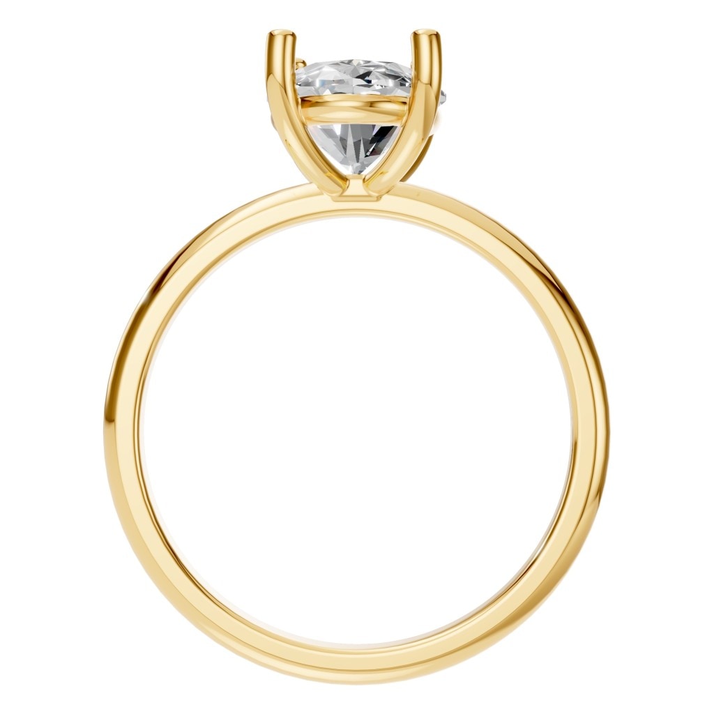 RI-7657 Yellow Gold Ring SET - Top View