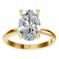 RI-7657 Yellow Gold Ring SET - Front View