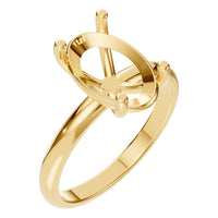 RI-7657 Yellow Gold Ring UNSET - Main View