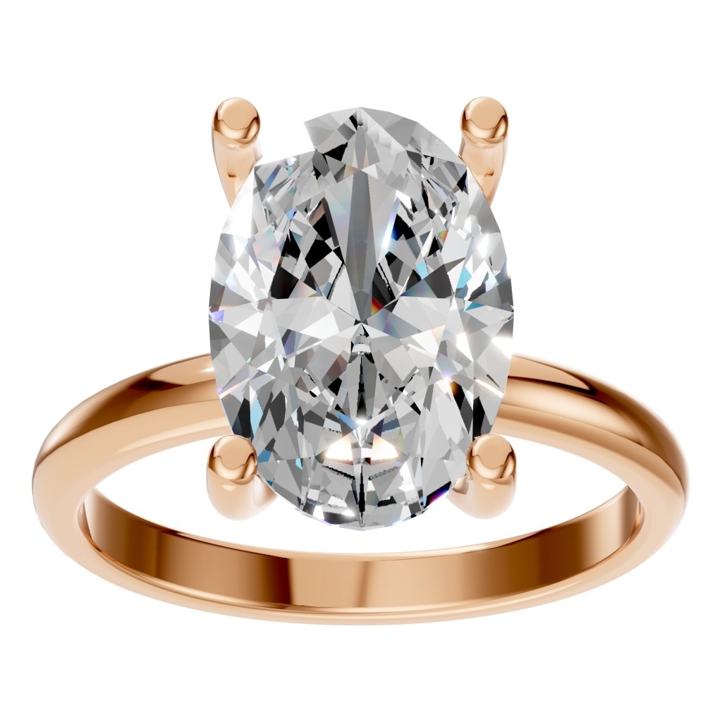 RI-7657 Rose Gold Ring SET - Front View