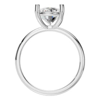 RI-7657 White Gold Ring SET - Top View