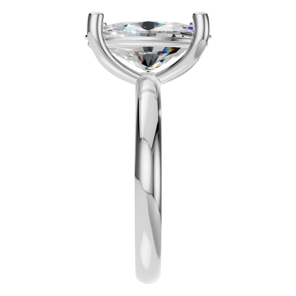 RI-7657 White Gold Ring SET - Side View