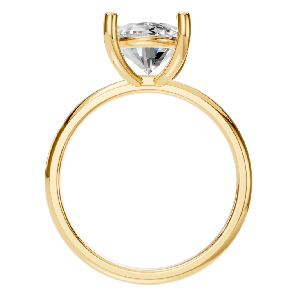 RI-7657 Yellow Gold Ring SET - Top View