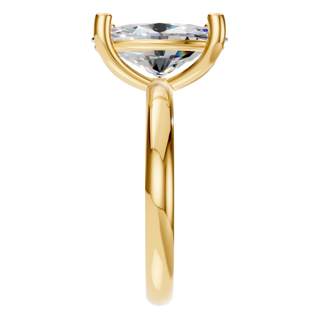 RI-7657 Yellow Gold Ring SET - Side View