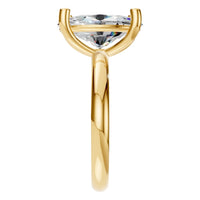 RI-7657 Yellow Gold Ring SET - Side View