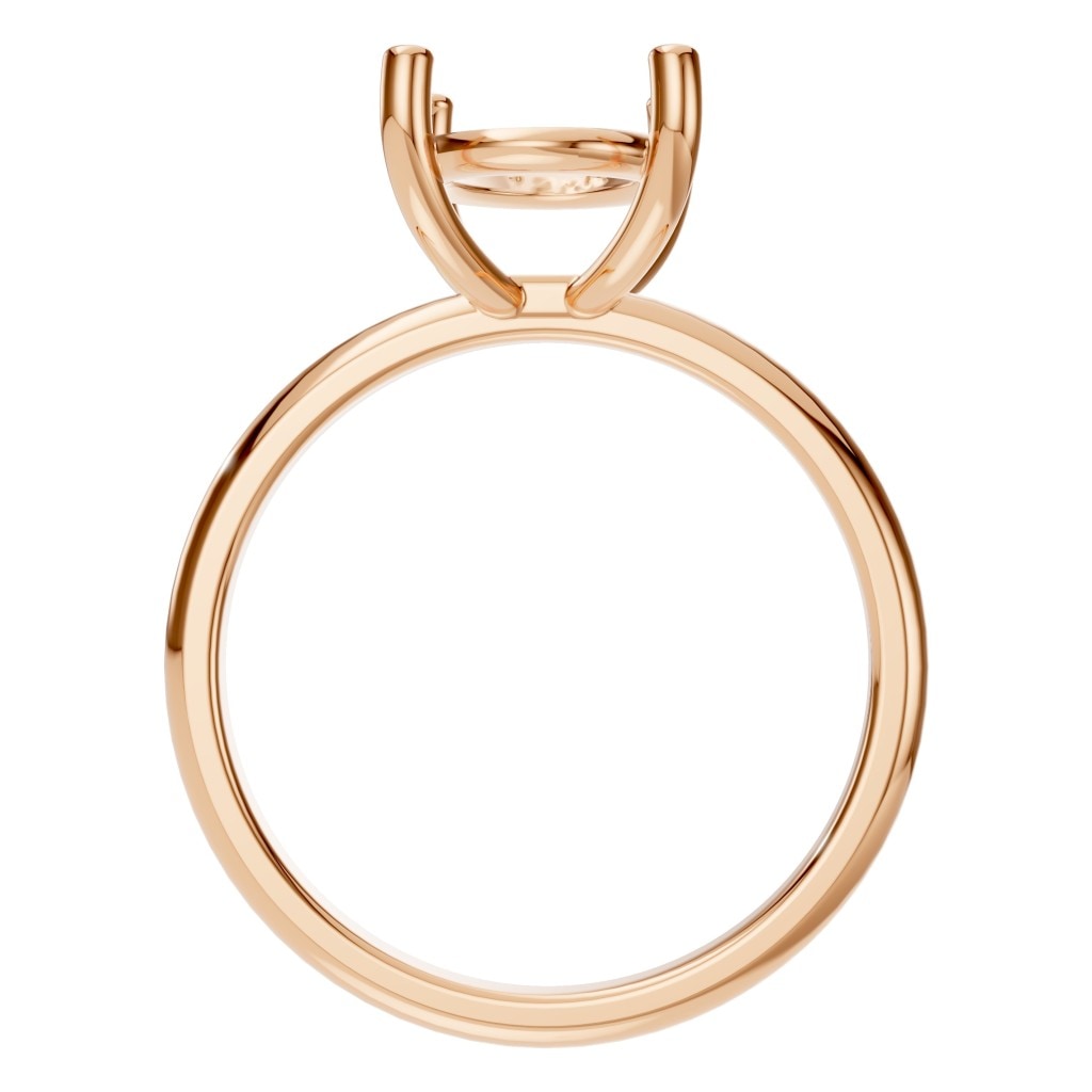 RI-7657 Rose Gold Ring UNSET - Top View