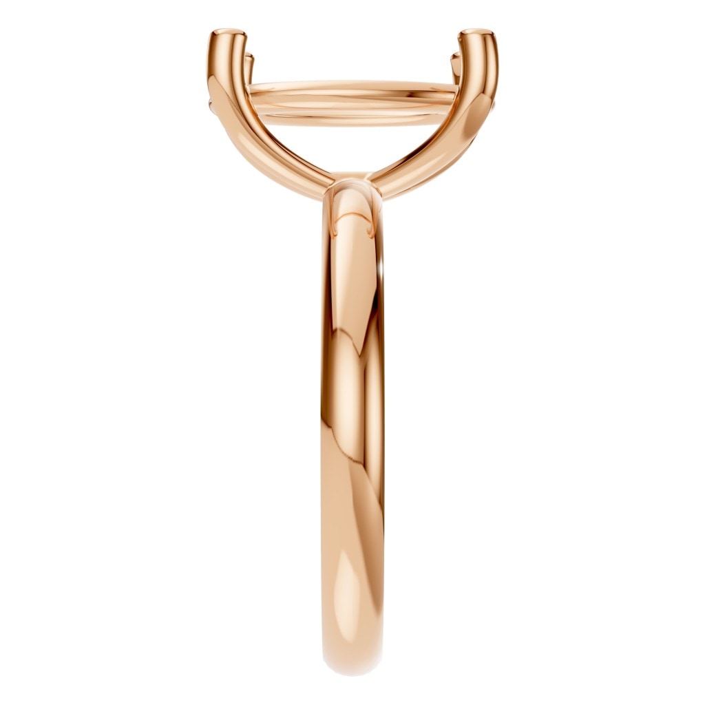 RI-7657 Rose Gold Ring UNSET - Side View