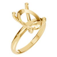 RI-7657 Yellow Gold Ring UNSET - Main View