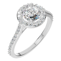 RI-7694 White Gold Ring SET - Main View