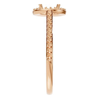 RI-7694 Rose Gold Ring UNSET - Side View