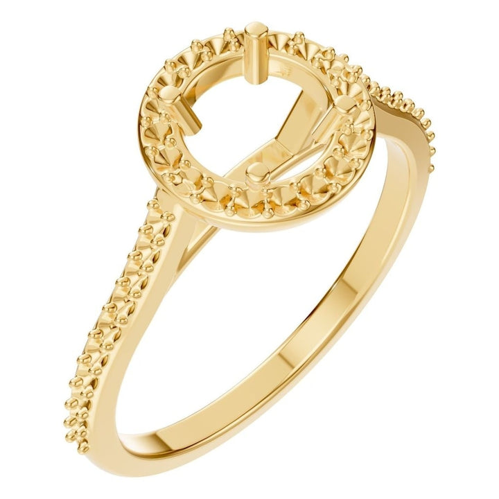 Accented Halo Ring Mounting - Round 5mm