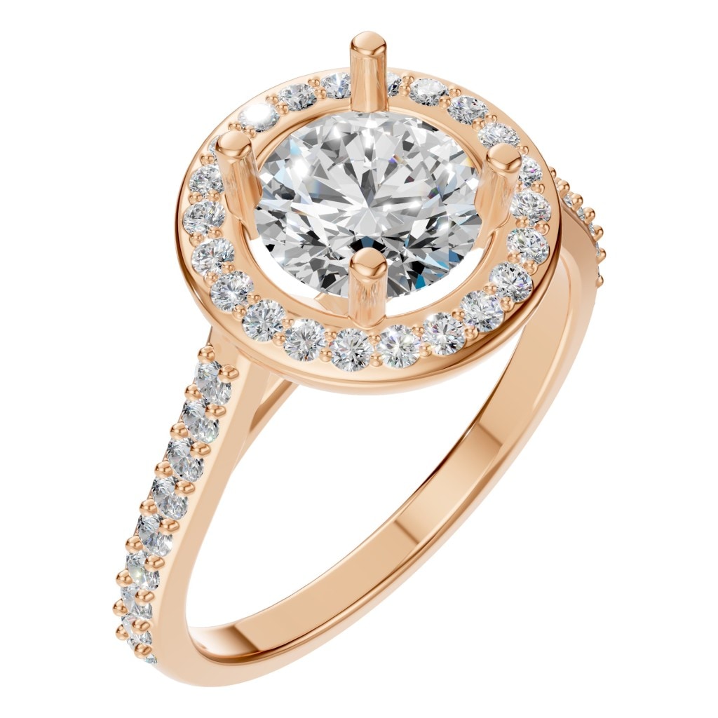 RI-7694 Rose Gold Ring SET - Main View