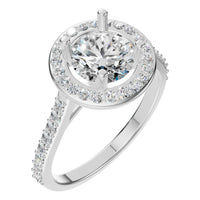 RI-7694 White Gold Ring SET - Main View