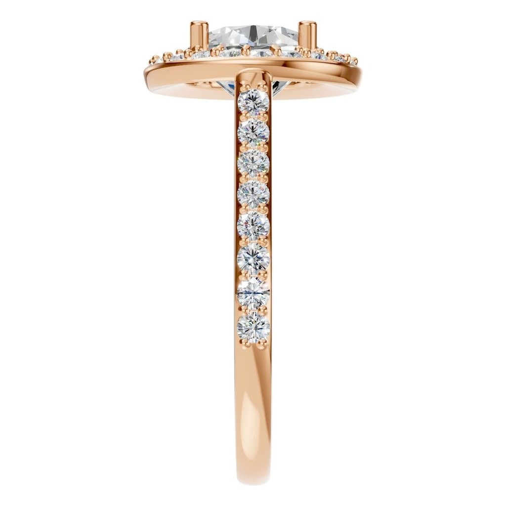 RI-7694 Rose Gold Ring SET - Side View