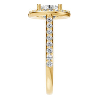 RI-7694 Yellow Gold Ring SET - Side View