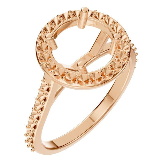 RI-7694 Rose Gold Ring UNSET - Main View