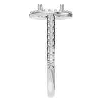 RI-7694 White Gold Ring UNSET - Side View