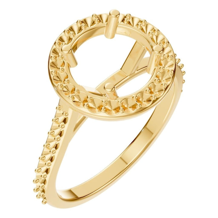 Accented Halo Ring Mounting - Round 7.3mm