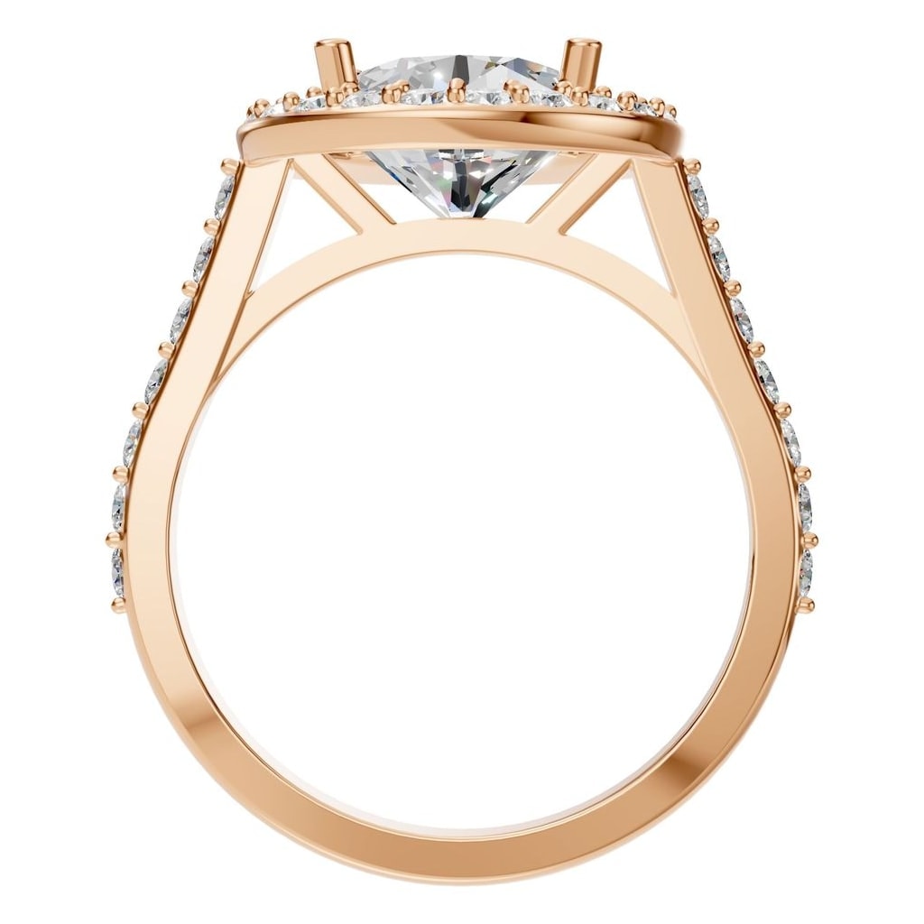 RI-7694 Rose Gold Ring SET - Top View