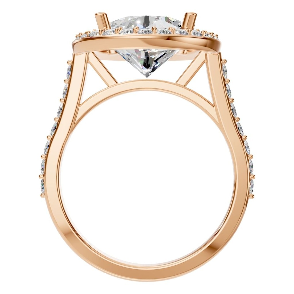 RI-7694 Rose Gold Ring SET - Top View