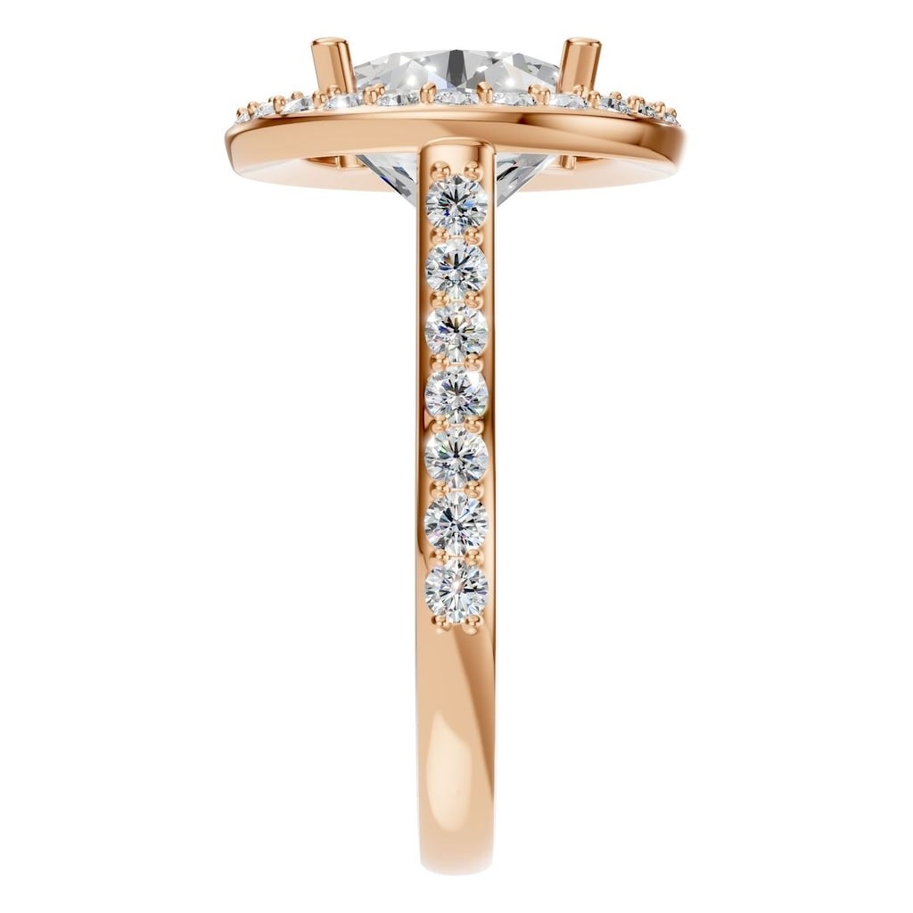 RI-7694 Rose Gold Ring SET - Side View