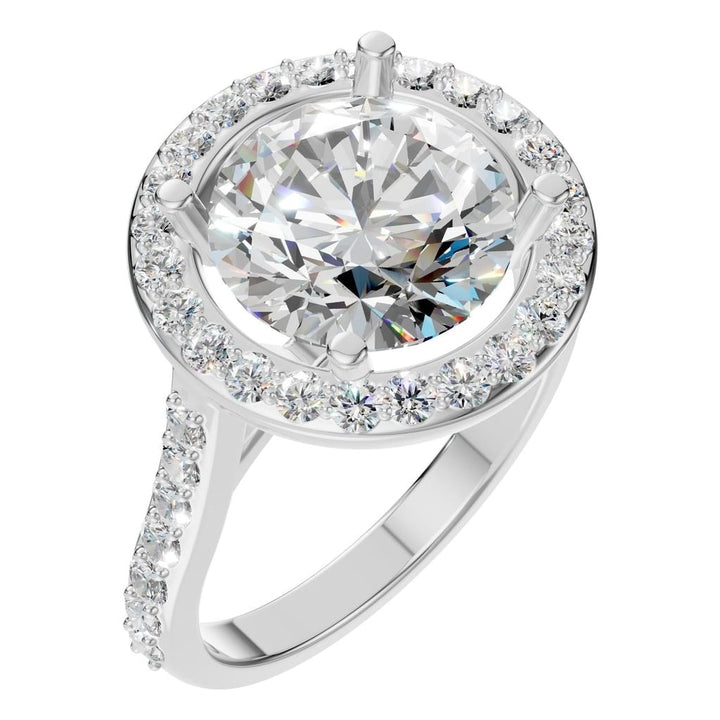 Accented Halo Ring Mounting - Round 9.1mm