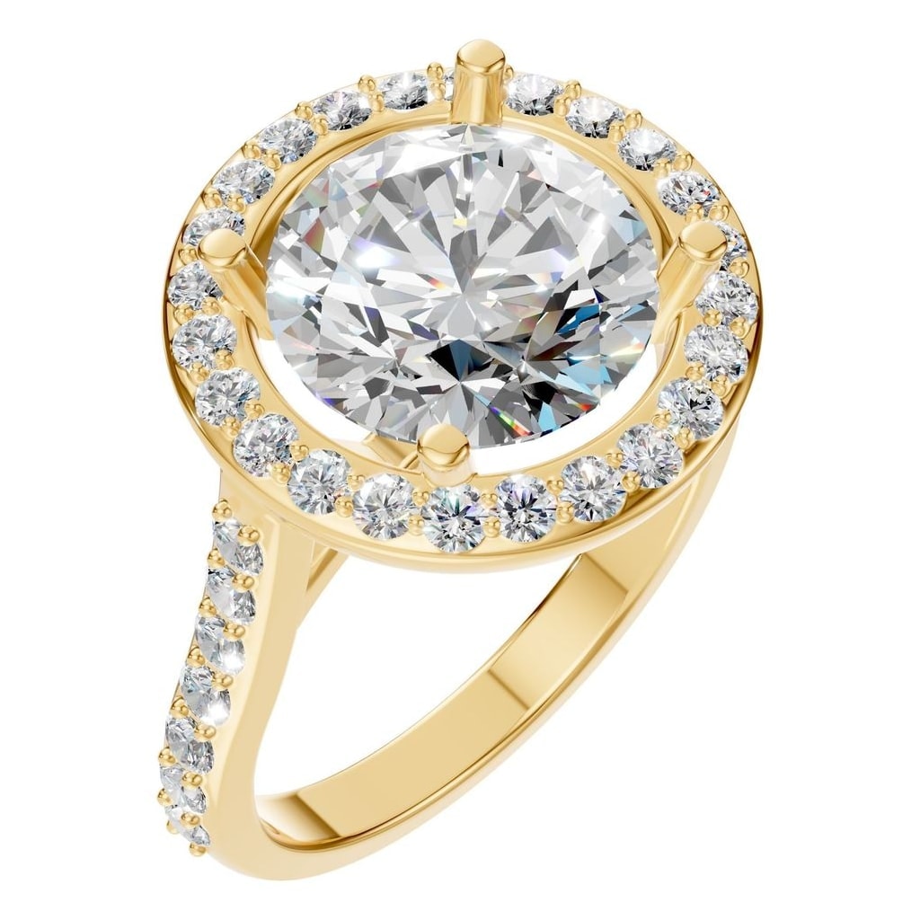 RI-7694 Yellow Gold Ring SET - Main View